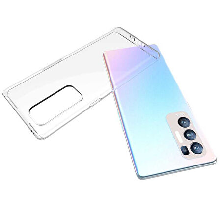 Oppo Reno 5 Pro 5G Kılıf Şeffaf İnce Esnek Silikon Kılıf Zipax-Süper