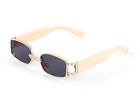 Retro Gold Dikdörtgen Piercing Polo Exchange Güneş Gözlüğü