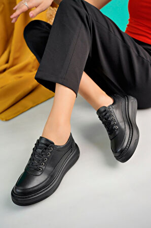 Rh7025 Dışı Hakiki Deri İçi Tamamen Hakiki Kürklü Günlük Ortopedik Taban Kışlık Kadın Ayakkabı