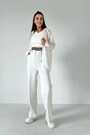 Yeni Sezon Kadın Düşük Omuz Oversize Gömlek