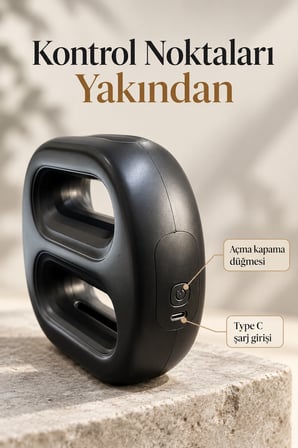 Sabit Frekans ve Otomatik Modlu Isıtmalı Masaj Aleti