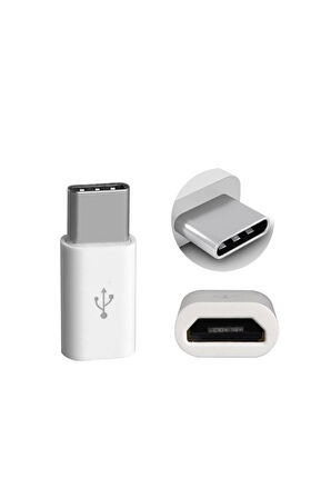 Usb 3.1 Type C To Mikro Usb Şarj Dönüştürücü Çevirici Adaptör Samsung Note 7 Lg G5 Gm5 Plus Mac