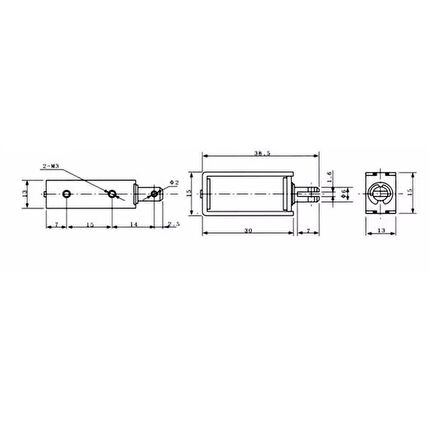 İtme-Çekme Solenoidi - 10 Mm Stroke