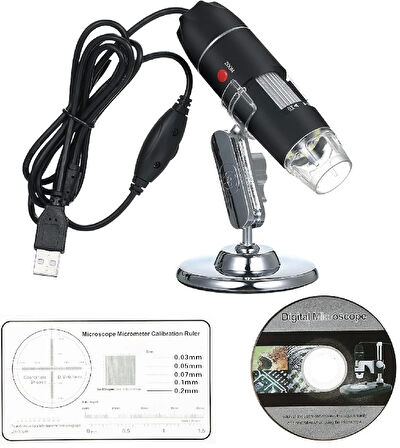 1600x Zoom 2mp Usb Dijital Mikroskop 8 Ledli Kamera