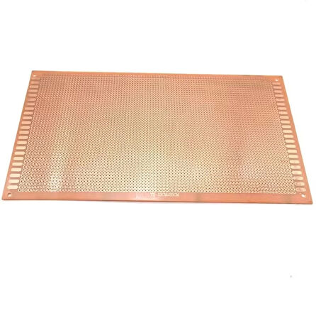 Delikli Plaket 13X25 Cm Delikli Pertinaks Bakır Plaket Tek Yüzey