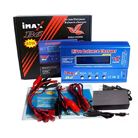 İmax B6 80W Rc Lityum Pil Şarj Cihazı 18650 Lityum Pil Şarj