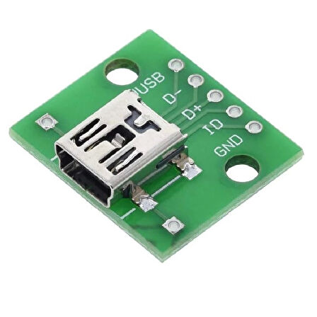 Mini Usb To Dip Çevirici Pcb Usb Haberleşme Deney Prototip 5V Usb