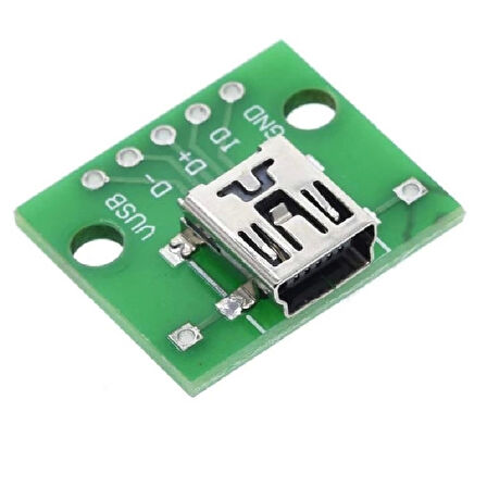 Mini Usb To Dip Çevirici Pcb Usb Haberleşme Deney Prototip 5V Usb