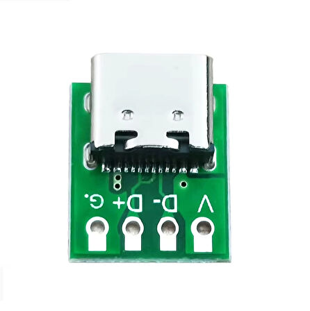 USB Type C 4 Pin DIP Çevirici Pcb Usb Dip Adaptör Kart