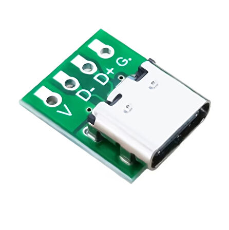 USB Type C 4 Pin DIP Çevirici Pcb Usb Dip Adaptör Kart