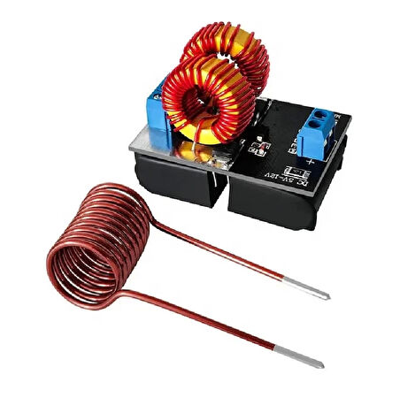 İndüksiyon Isıtıcı Modül 120w DC 5/12V Mini Bobin Kablosuz Yüksek Frekanslı Enerji Güç İletimi