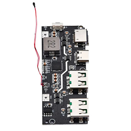 Çift Usb 5V 22.5W Ledli Micro Type-C Powerbank Modülü