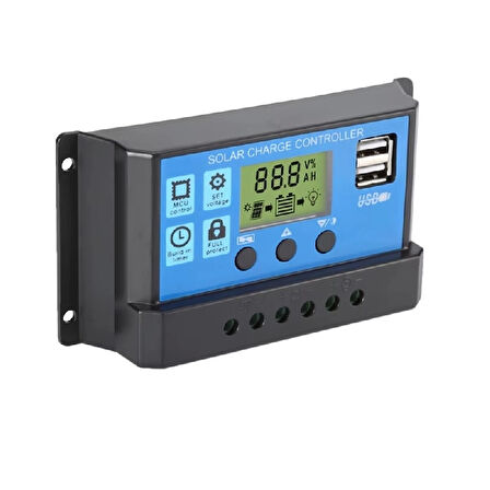 Solar Güneş Paneli Akü Şarj Kontrol Cihazı 20 Amper 12V 24V
