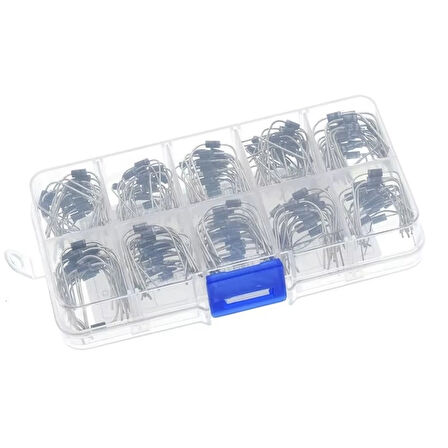 100 Parça Diyot Seti 10 Farklı Değerde DO-41 Kılıf