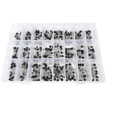 480 Adet Transistör Seti TO-92 Kılıf 24 Çeşit - Kutulu