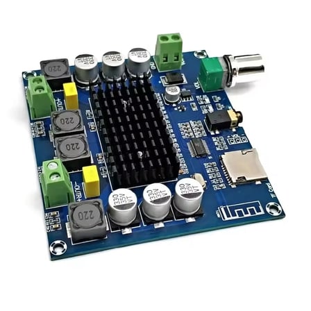 XH-A105 TDA7498 2x100W Bluetooth 5.0 Amfi Devresi | TF Kart ve AUX Girişli Ses Amplifikatörü