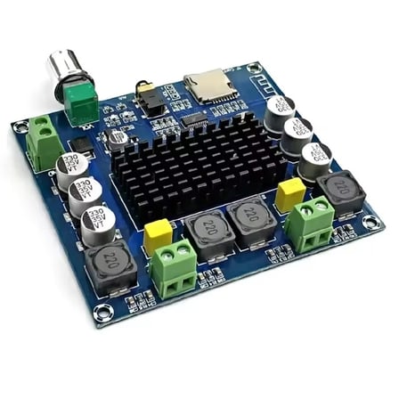 XH-A105 TDA7498 2x100W Bluetooth 5.0 Amfi Devresi | TF Kart ve AUX Girişli Ses Amplifikatörü