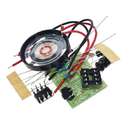 DC 5V Ding Dong NE555 Kendin Yap Kapı Zili Hobi Devresi DIY Lehimleme Kiti - Demonte