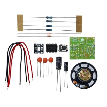 DC 5V Ding Dong NE555 Kendin Yap Kapı Zili Hobi Devresi DIY Lehimleme Kiti - Demonte