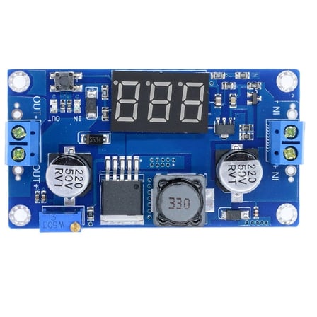 XL6009 4A DC-DC LED Voltmetreli Ayarlanabilir Güç Yükseltici Modülü - LM2577