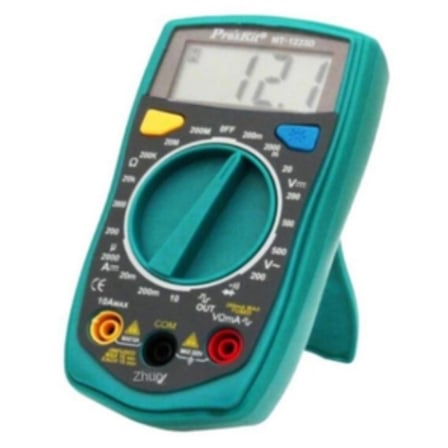 Proskit MT-1233D Multimetre Mini Cep El Tipi Voltmetre Ampermetre AC DC Voltaj Akım Direnç Diyot Buzzer Kara Dalga Sinyal