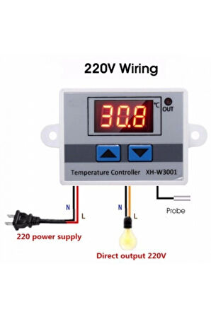 Akvaryum,Kuluçka Makinesi Termostatı 220 Volt Dijital Termostat
