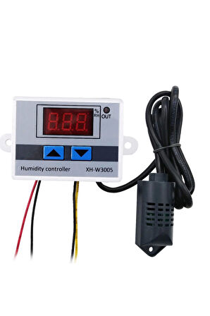 XH-W3005 AC 220V Dijital Nem Kontrol Cihazı 120W Güç Kuluçka Depo Oda Sera Havalandırma
