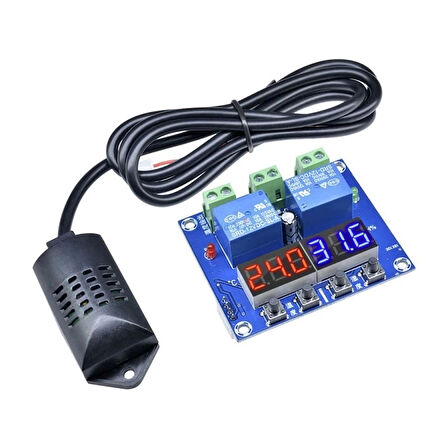 XH-M452 12V Sıcaklık Nem Kontrollü Dijital Termostat Kuluçka Pet