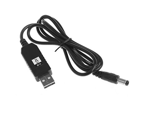 USB-Barrel Jack Voltaj Yükseltici (Giriş 5V, Çıkış 12V)
