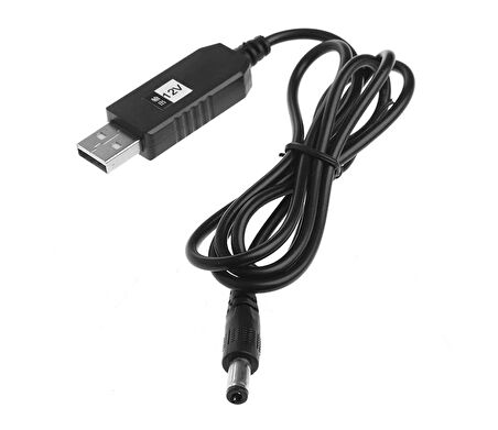 USB-Barrel Jack Voltaj Yükseltici (Giriş 5V, Çıkış 12V)