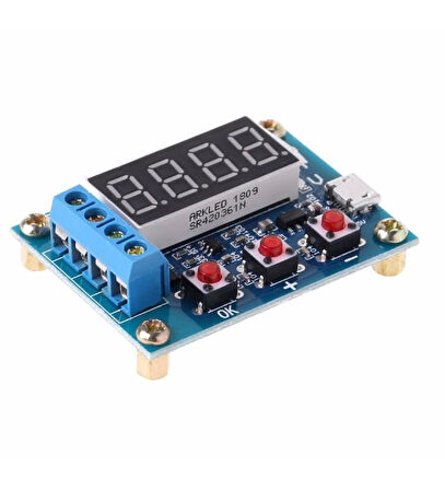 Akü Pil Kapasite Test Cihazı - 18650 Lion Batarya Deşarj ZB2L3