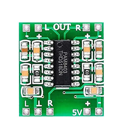 PAM8403 Mini 2x3w Stereo Ses Amfilikatörü D CLASS Amfi Yükseltici