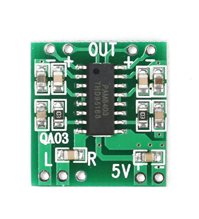 PAM8403 Mini 2x3w Stereo Ses Amfilikatörü D CLASS Amfi Yükseltici