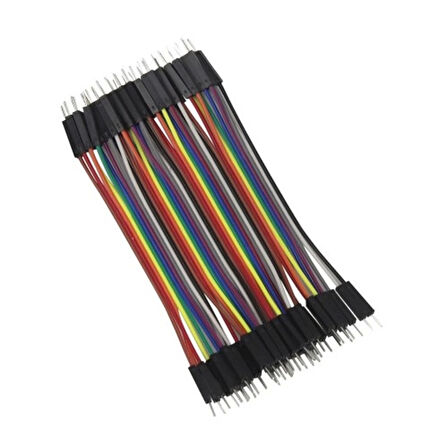 10cm 40 Pin Erkek Erkek Dupont Kablo Breadboard Jumper