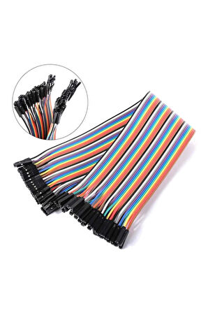 20cm 40 Pin Dişi Dişi Dupont Kablo Breadboard Atlama Kablosu Jumper Kablo