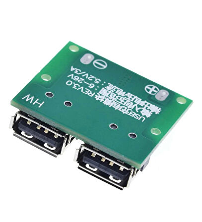 Çift USB Çıkışı 9V 12V 24V TO 5V 3A DC-DC Step Down Şarj Modülü