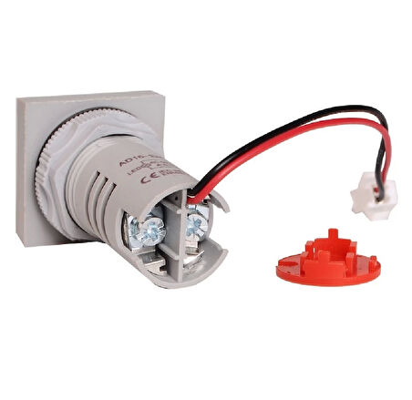 Ac 20-500v 100a Kare Dijital Voltmetre Ampermetre 220v Kırmızı Panel Montaj Led Gösterge Ekran Akım