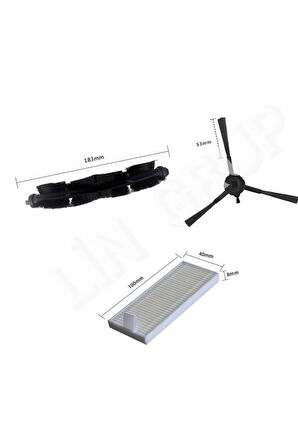 Beko Robo-X 2.0 Robot Süpürge RS 8131 uyumlu yedek parça seti