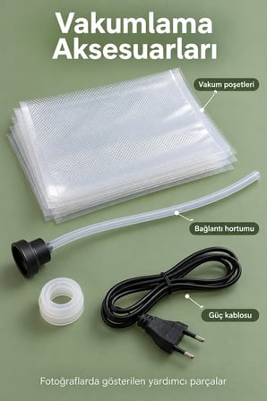 Vakum Paketleme Makinesi Sürgülü Kesicili Poşet Kapatma Cihazı