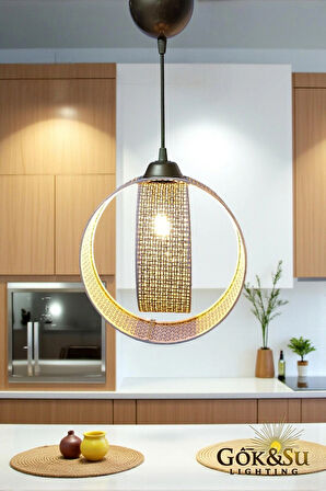 Rattan Ravana Model Modern Avize