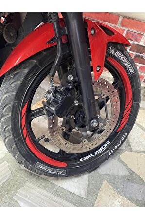  MOTOSİKLET Ön/Arka Takım Jant Şeridi HONDA Cbr 250R 