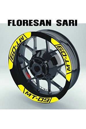  MOTOSİKLET Ön/Arka Takım Jant Şeridi YAMAHA Mt09 Uyumlu