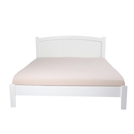 Rüzgar Modern İnci Beyaz Tek Kişilik Karyola 120x200