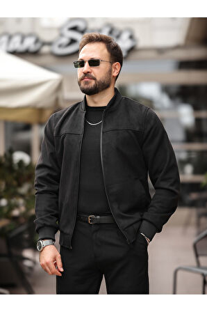 Yeni Sezon Kolej Bomber Süet Ceket