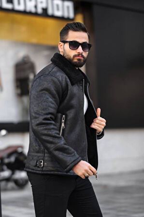 İçi Kürklü A Kalite Napa Deri Mont / Ceket