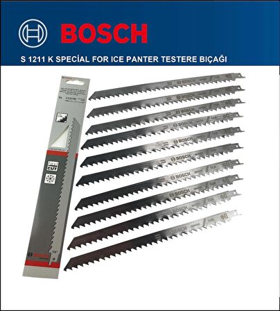 Bosch - Tilki Kuyruğu Bıçağı S 1211 K - Buz ve Kemik Kesme 2 608 652 900 10'Li Paket