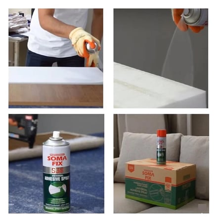 Somafix 500 ml Genel Amaçlı Tekstil Sünger Yapıştırıcı Sprey S38
