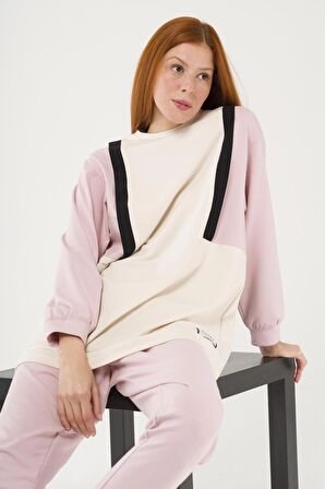 S-3992 Colorblock Oversize Sweatshirt Takım