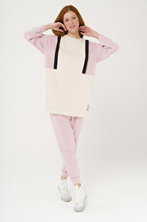 S-3992 Colorblock Oversize Sweatshirt Takım