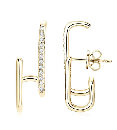 Zarif Kıvrımlı Küpe